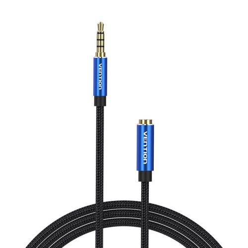 Cable Audio TRRS 3.5mm Male to 3.5mm Female Vention BHCLJ 5m Blue