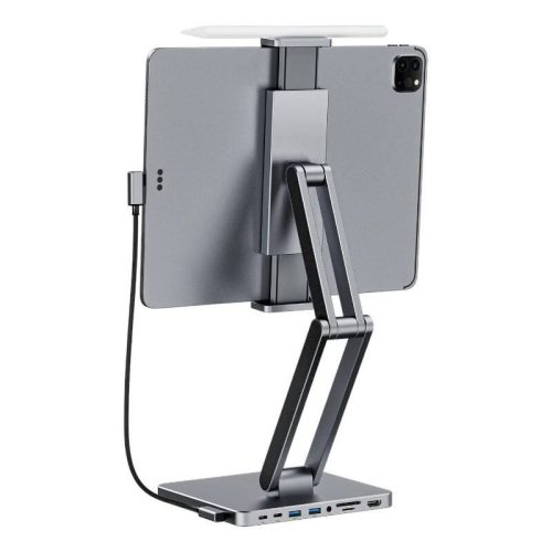 Docking station with stand for Tablet/iPad, INVZI, MH03, MagHub, 3x USB-C, 2x USB-A