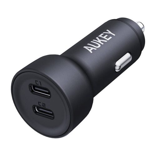 Car Charger Aukey CC-Y23, 2xUSB-C, 65W (black)