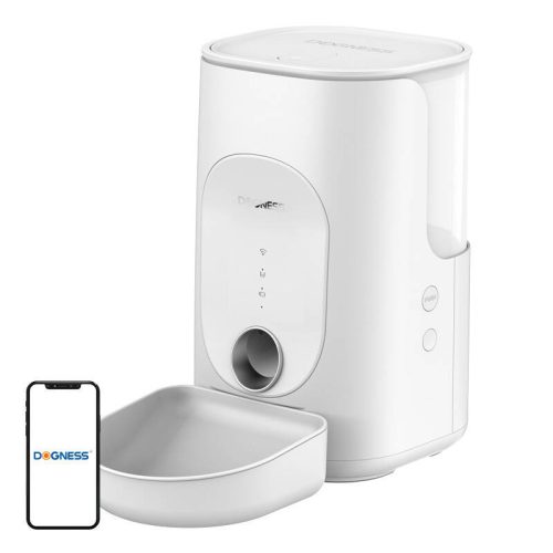 Dogness F16 WiFi 5G 4L-es intelligens ételadagoló műanyag edénnyel (fehér)