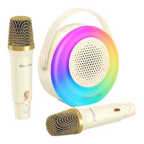 Karaoke set for kids BlitzWolf BM-K10 (beige)