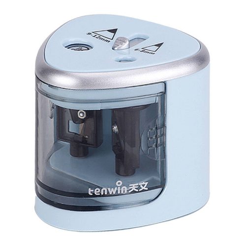 Double Hole Pencil Sharpener Tenwin 8004-2 Battery (blue)