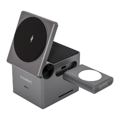 Choetech T632-F 3 az 1-ben 15W-os vezeték nélküli töltő (fekete)