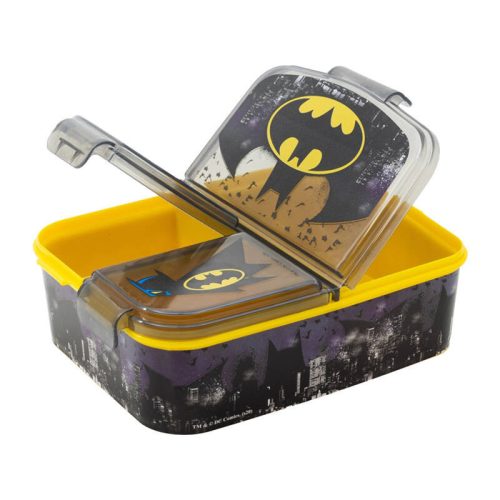 Lunch Box for Kids STOR 85520 3 Compartments Batman (black&yellow)