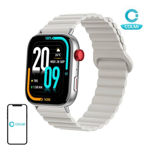 Colmi C8 Max okosóra mágneses szíjjal (ezüst)