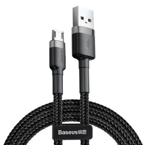 Baseus Cafule 2.4A USB-Micro USB kábel 1m (szürke-fekete)