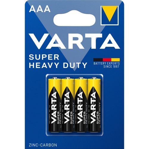 VARTA Super Heavy Duty Tartós elem 1,5V AAA 4db/csomag